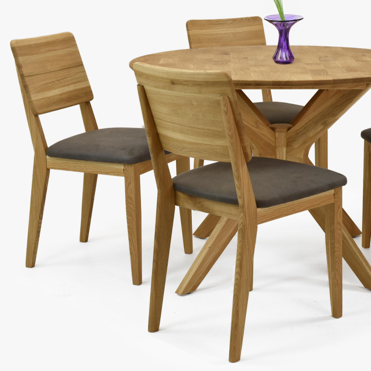 Sestava okruhlý stůl a 4 židle do jídelny