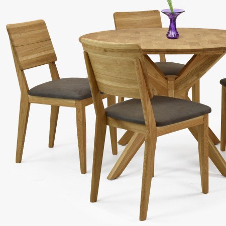 Sestava okruhlý stůl a 4 židle do jídelny