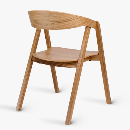 Jídelní stůl dub 220 x 95 cm a 4 dubová křesla