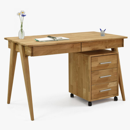 Dřevěná zasuvková komoda na kolečkách