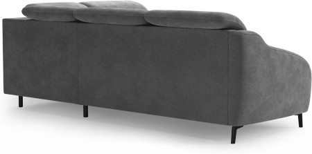 Sivá rohová sedací souprava Blues P