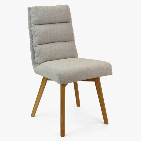 Pohodlná židle, nohy dub šedo-béžová Kampa