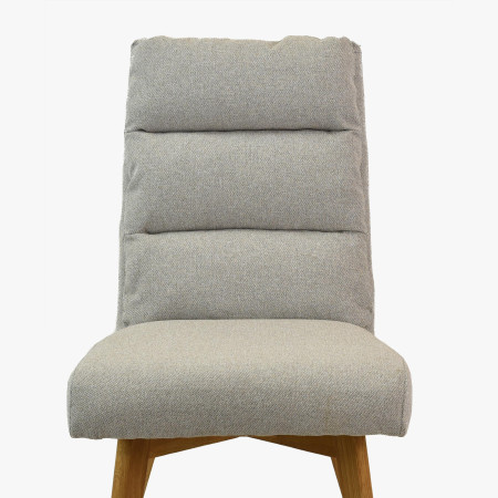 Pohodlná židle, nohy dub šedo-béžová Kampa