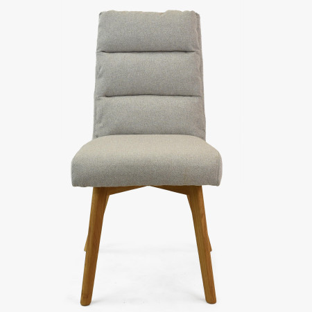 Pohodlná židle, nohy dub šedo-béžová Kampa