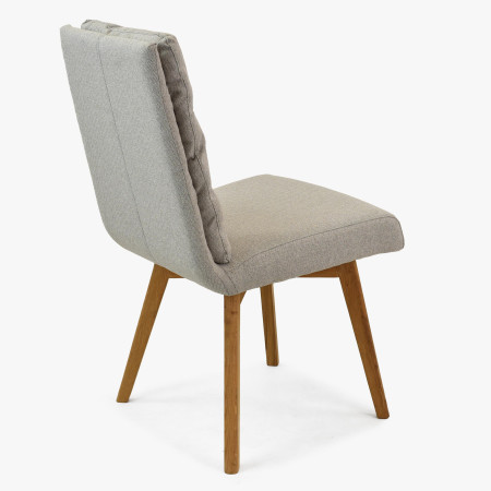 Pohodlná židle, nohy dub šedo-béžová Kampa