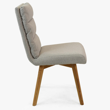 Pohodlná židle, nohy dub šedo-béžová Kampa