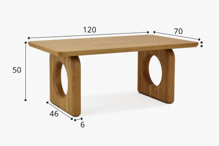 Konferenční designový stůl dub