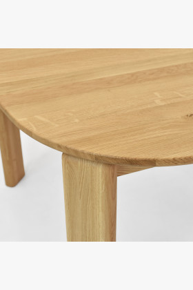 Designový dřevěný jídelní stůl 110 x 110 cm 2