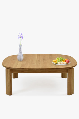 Dubový konferenční stolek 90 x 90 cm 2