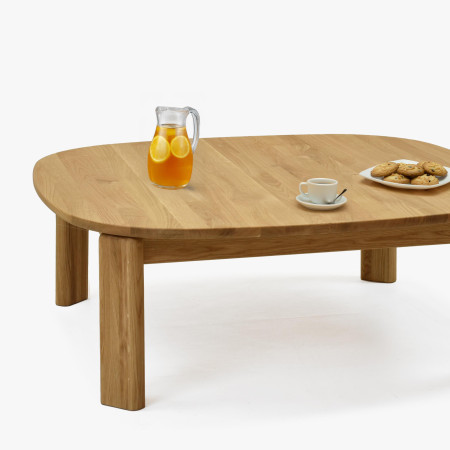 Dubový konferenční stolek 90 x 90 cm