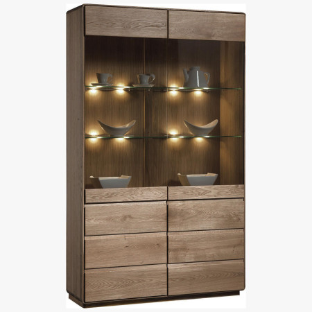 Luxusní vitrina z dubu, helsinki 12 DP