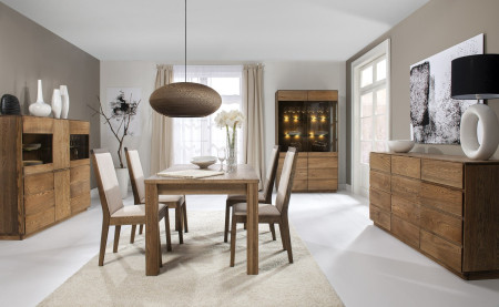 Luxusní vitrina z dubu, helsinki 12 DP