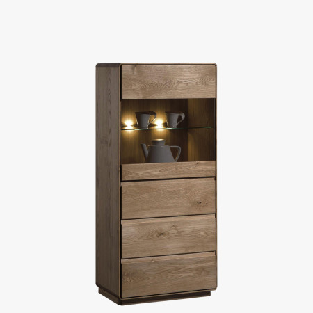 Dubová vitrina do obýváku, helsinki 50 DP