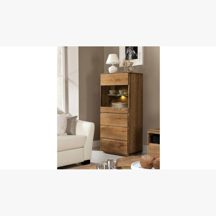 Dubová vitrina do obýváku, helsinki 50 DP