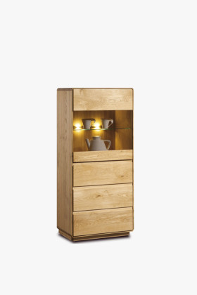 Dubová vitrina do obýváku, helsinki 50 ON