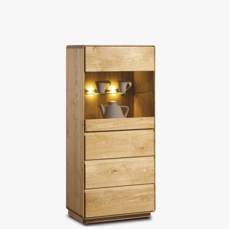 Dubová vitrina do obýváku, helsinki 50 ON