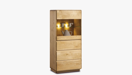 Dubová vitrina do obýváku, helsinki 50 ON