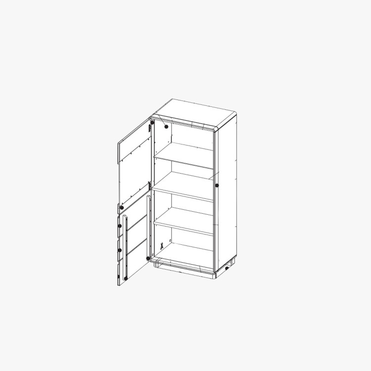 Dubová vitrina do obýváku, helsinki 50 ON