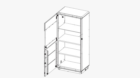 Dubová vitrina do obýváku, helsinki 50 ON