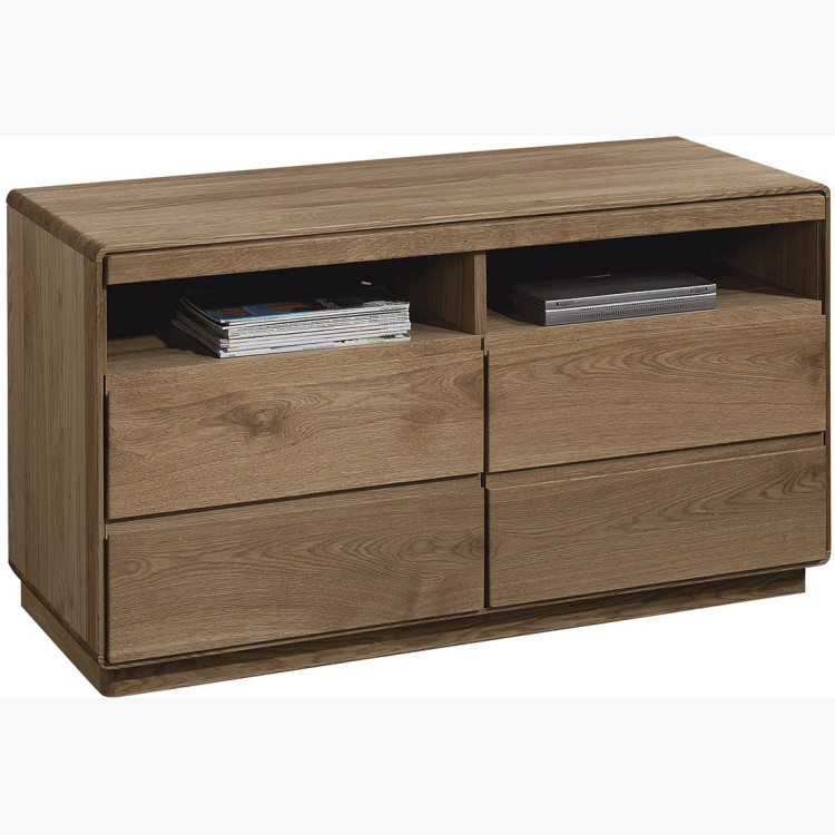 Masivní tv komoda z dubu, helsinki 22 DP