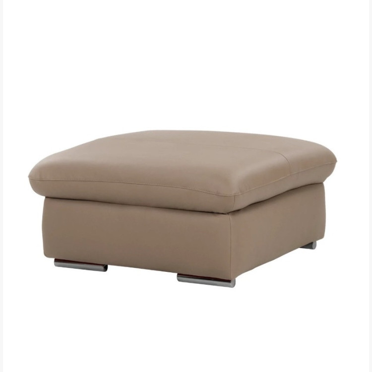 Kožená taburetka William - pravá kůže