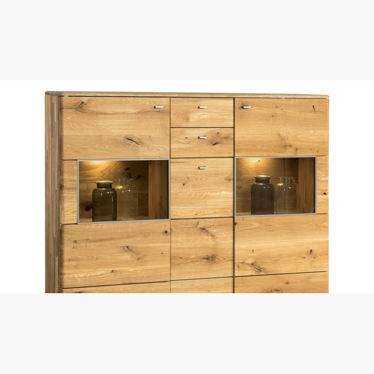 Vysoká a dlouhá komoda s dvěmi prosklenýma okny, Typ 47 ON