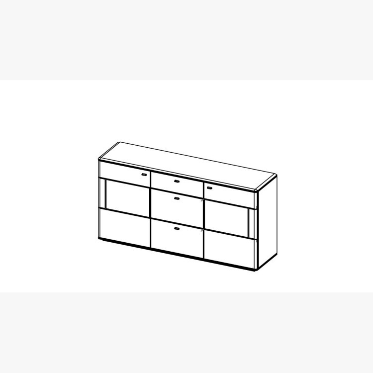 Luxusní komoda z dubu do obýváku,  Texas Typ 49 ON