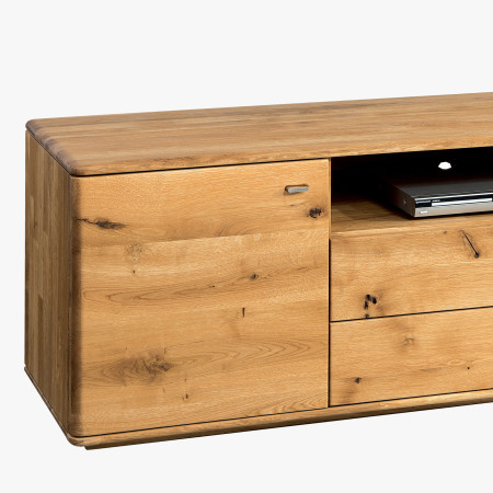 Dlouhý televizní stolek masív dub, Typ 25 ON