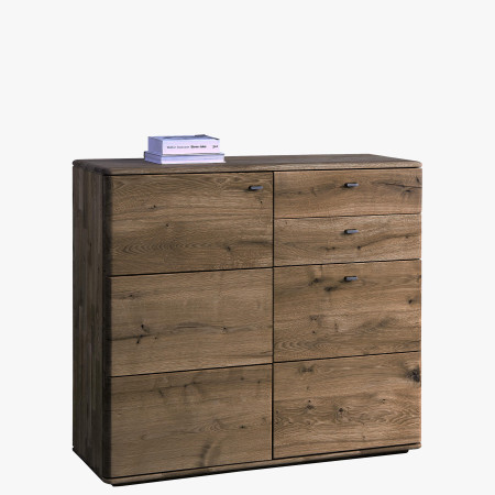 Vysoká komoda z dubu do obýváku, Typ 46 DP