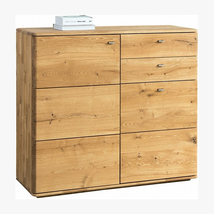 Vysoká komoda z dubu do obýváku, Typ 46 DP