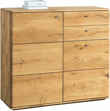 Vysoká komoda z dubu do obýváku, Typ 46 DP