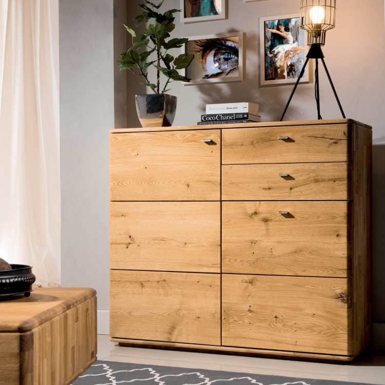 Vysoká komoda z dubu do obýváku, Typ 46 DP