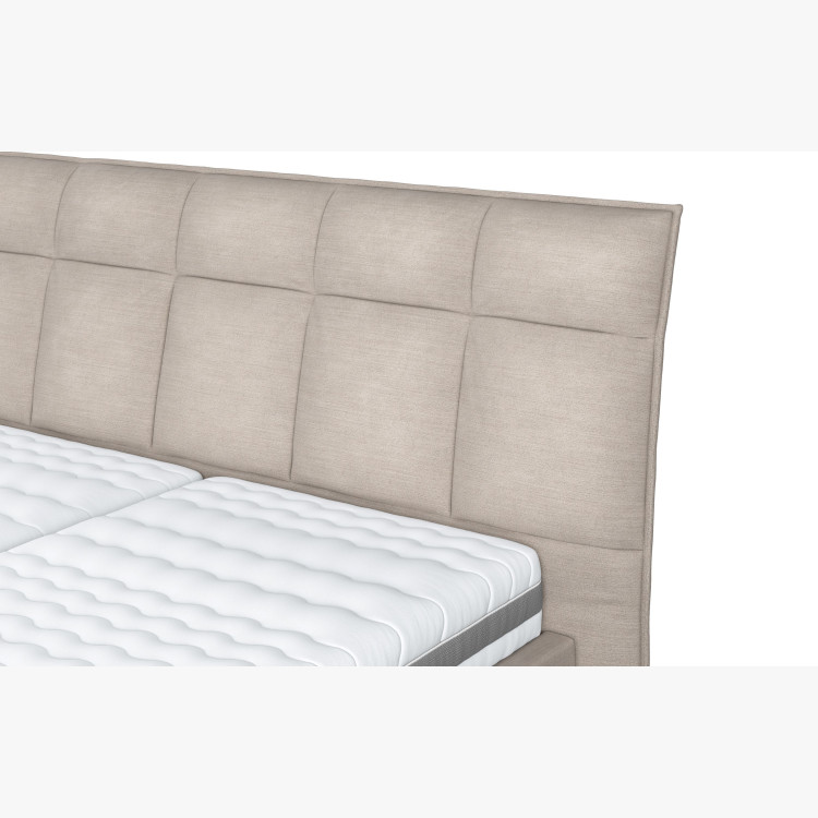 Látková postel s úložným prostorem 160 x 200 cm