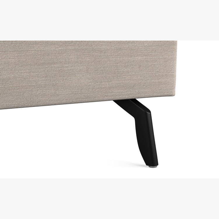 Látková postel s úložným prostorem 160 x 200 cm