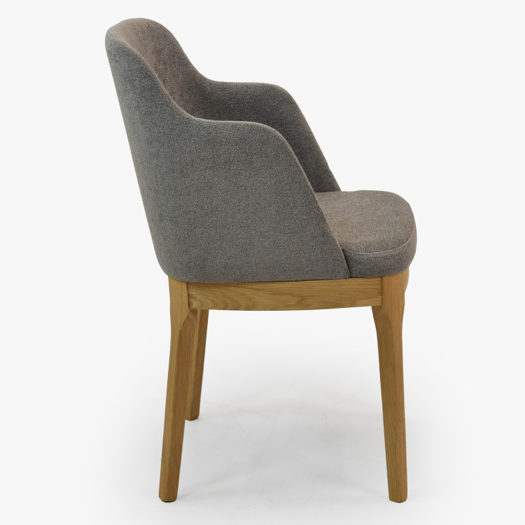 Dubové křesílko šedé