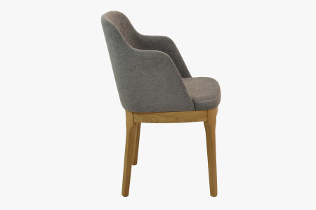 Dubové křesílko šedé