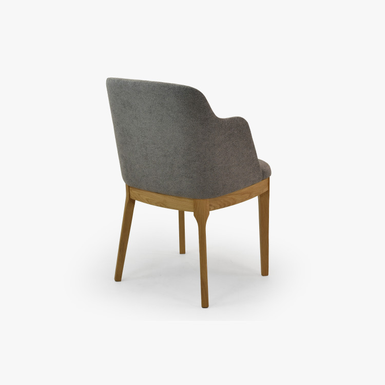 Dubové křesílko šedé