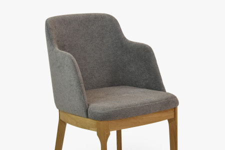 Dubové křesílko šedé