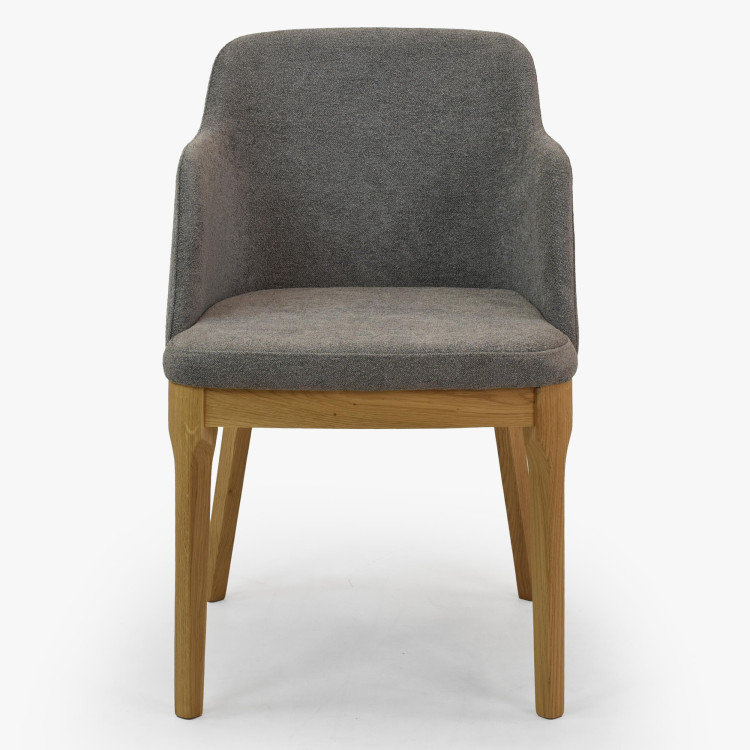 Dubové křesílko šedé