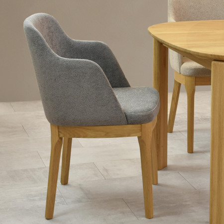 Dubové křesílko šedé