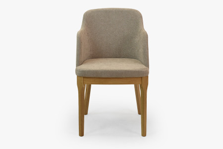 Dubové křesílko šedě hnědé