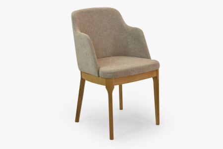 Dubové křesílko šedě hnědé