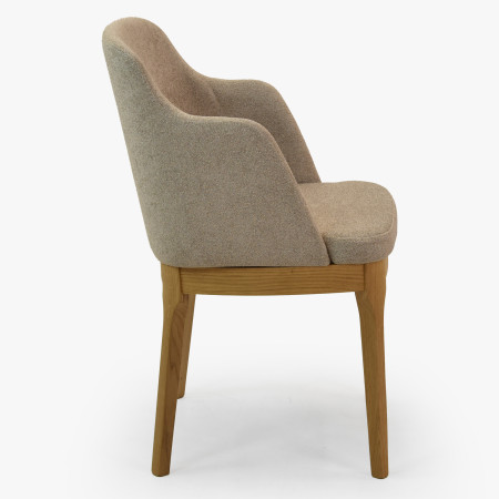 Dubové křesílko šedě hnědé