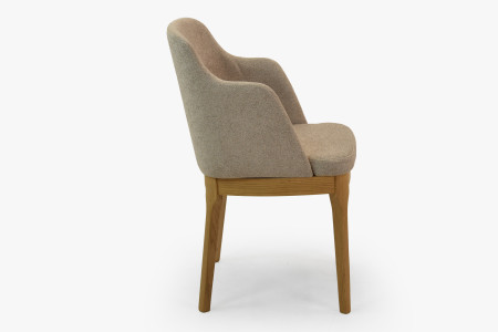 Dubové křesílko šedě hnědé