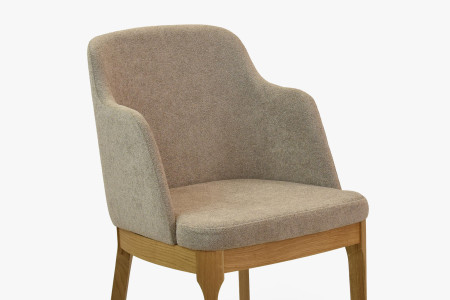 Dubové křesílko šedě hnědé