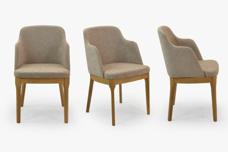 Dubové křesílko šedě hnědé