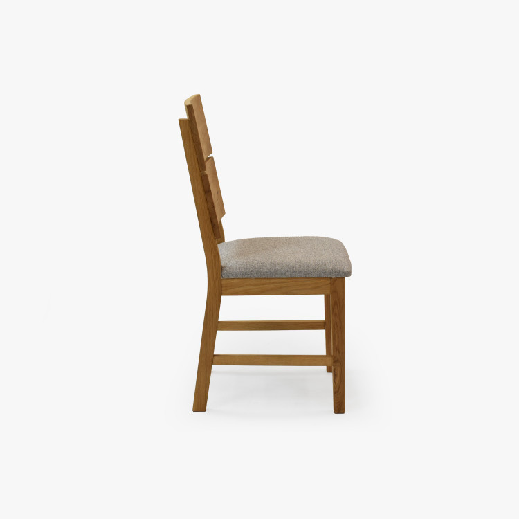 Dubová židle Nora - šedá- MEGA akce