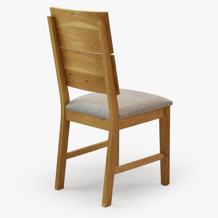 Dubová židle Nora - šedá- MEGA akce