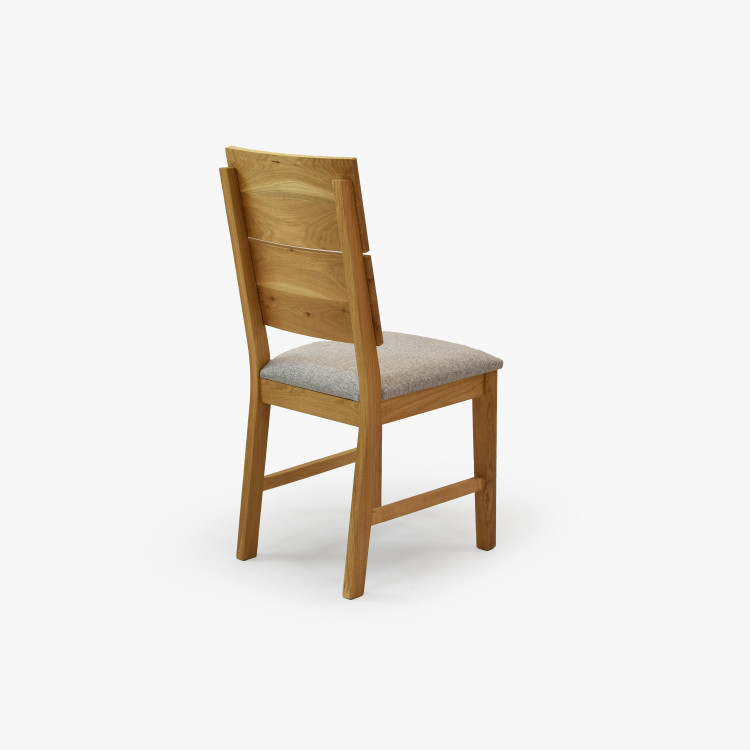 Dubová židle Nora - šedá- MEGA akce