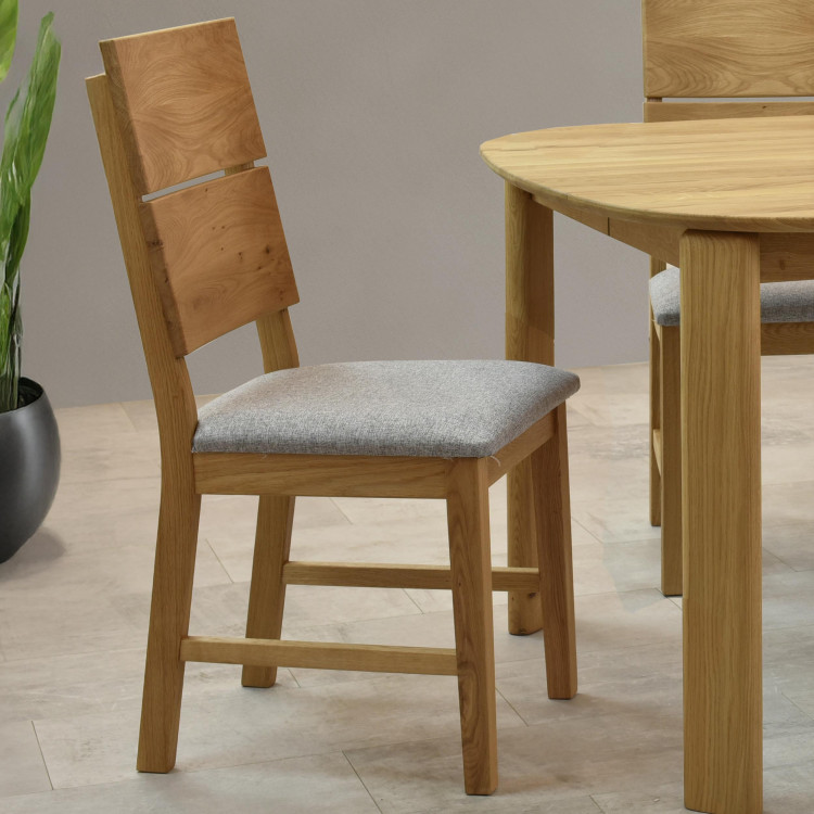 Dubová židle Nora - šedá- MEGA akce